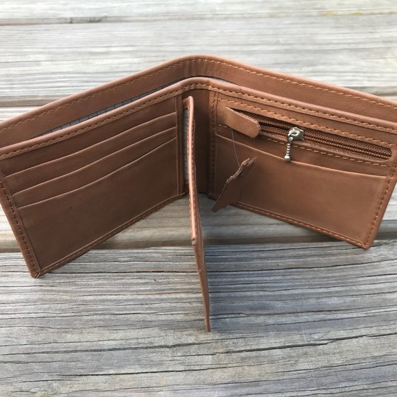 Brown Wallet Handmade Genuine Leather Card Holder - Picture 2 of 10